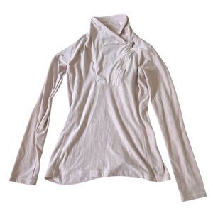 New Balance Light Pink Heather Zip Up Pullover